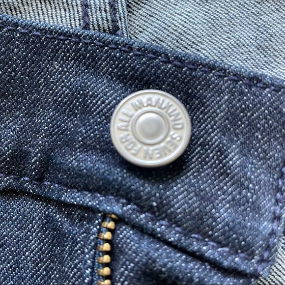 7 Dark Wash Straight Leg Jeans 29 - Picture 7 of 13